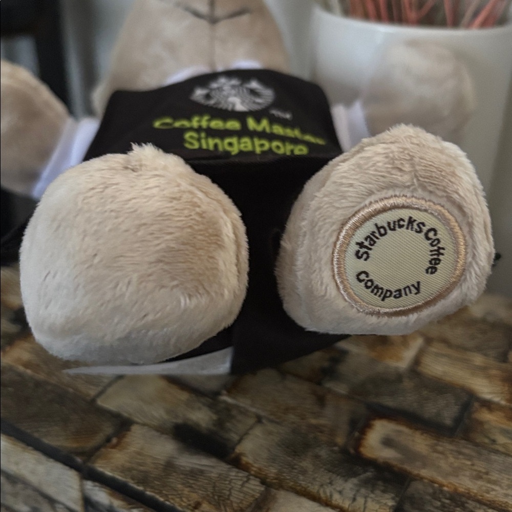NWT Singapore STARBUCKS Bearista Bear 2024 Coffee Master Teddy Travel Logo Apron - Picture 8 of 12